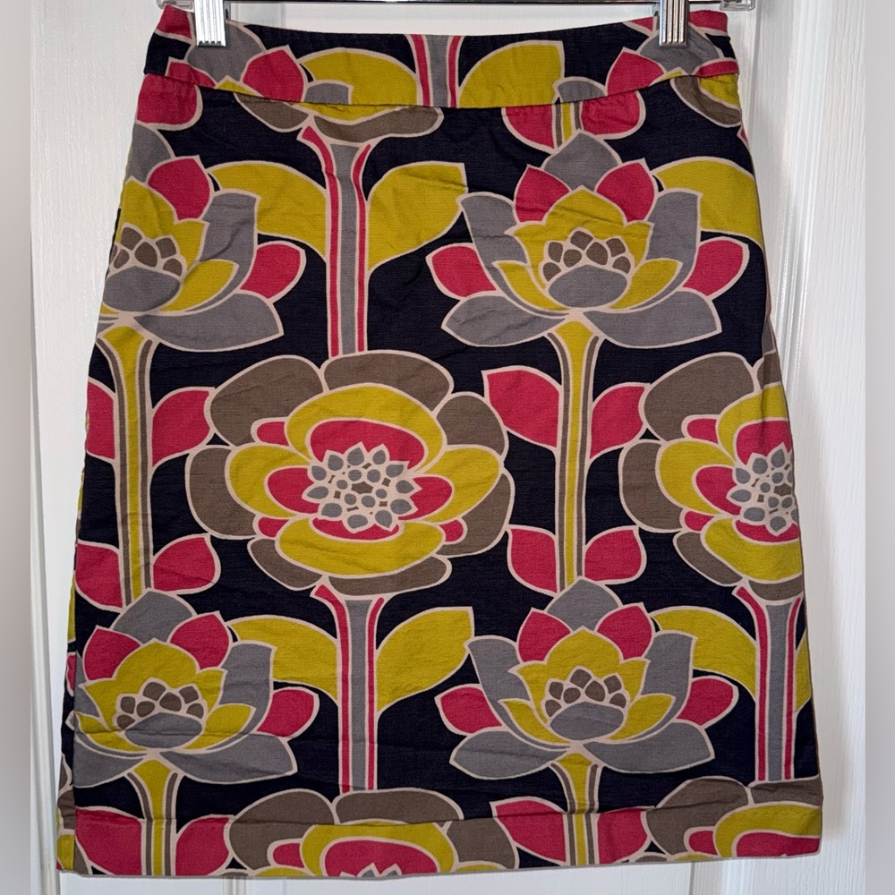 Boden A-Line Lotus Floral Skirt Size 4R